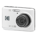 KODAK PIXPRO FZ45 WH 16MP Digital Camera affordable price 4X Optical Zoom 27mm Wide Angle 1080P Full HD Video 2.7″ LCD Vlogging Camera (White)